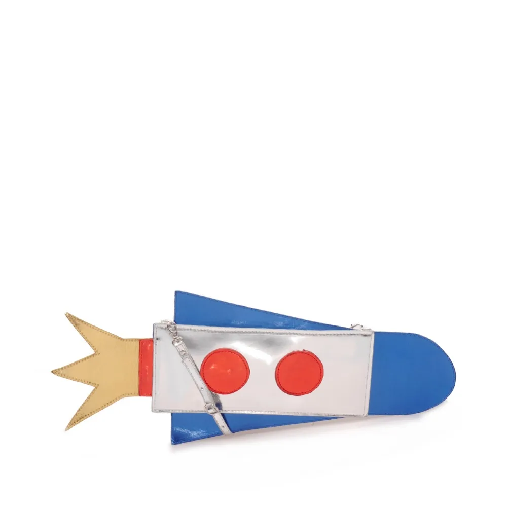 МЕТАЛЛИК РАКЕТЫ СЦЕПЛЕНИЯ ЧЕРЕЗ МЕШОК-женская Молодая Уличный Стиль Моды Мило