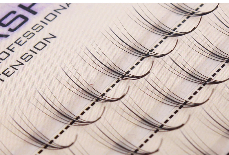 

High Quality Pteris clouds hair 5D mink lashes flat hair Individual false eyelash extension Thick Fake Eye lash 8MM to 13 MM