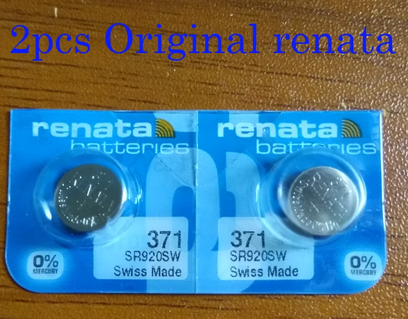 Аккумулятор для часов renata 2 шт. с оксидом серебра 371 SR920SW 920 1 55 в 100% оригинальный