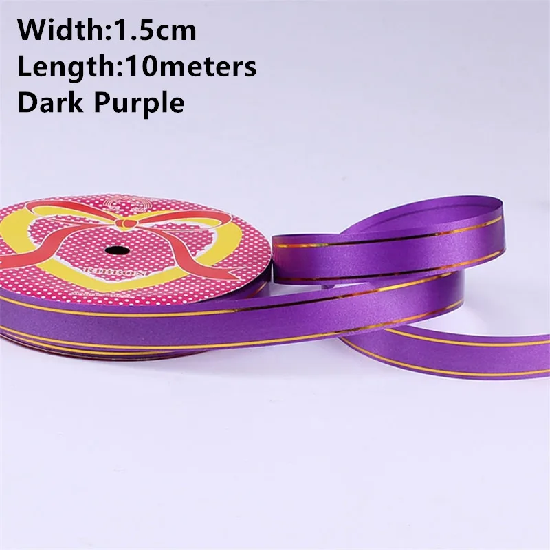 1.5cm Dark Purple Новинка 1 рулон Width1cm-3.2cm бумажная лента ветровой колокольчик может быть завязана с воздушным шаром может быть разорвана пластиковые ленты можно свернуть ленту - Цвет: 1.5cm Dark Purple