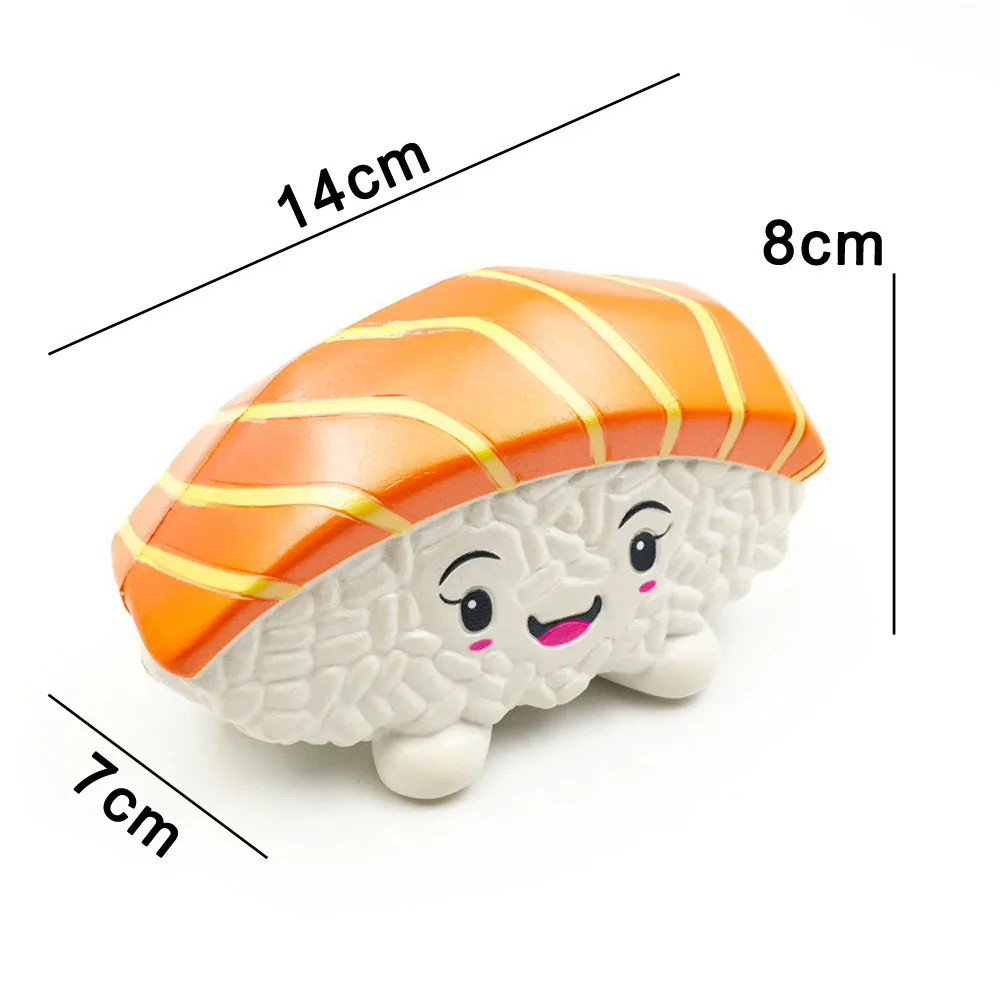 14 см сжимаемые суши лососевый торт очарование замедление роста игрушки для