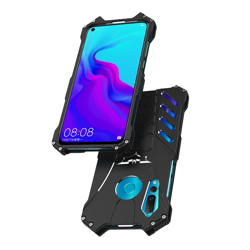 Роскошный противоударный чехол-подставка с Бэтменом для huawei Nova 2 3 4, алюминиевый бампер, металлическая задняя крышка для huawei 2s 3i 2 Plus, чехол
