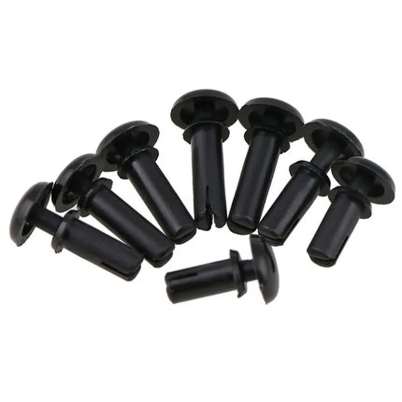 

20pcs R4050 R4060 R4070 R4080 R4090 R4100 R4120 Black nylon rivets R-shaped / type PC board Plastic fan rivet