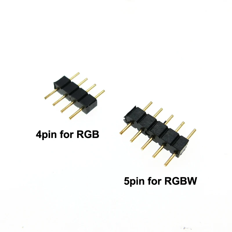 4pin RGB / 5pin RGBW разъем иглы для светодиодной ленты 10 шт./лот|needle roller and cage assemblies|connector