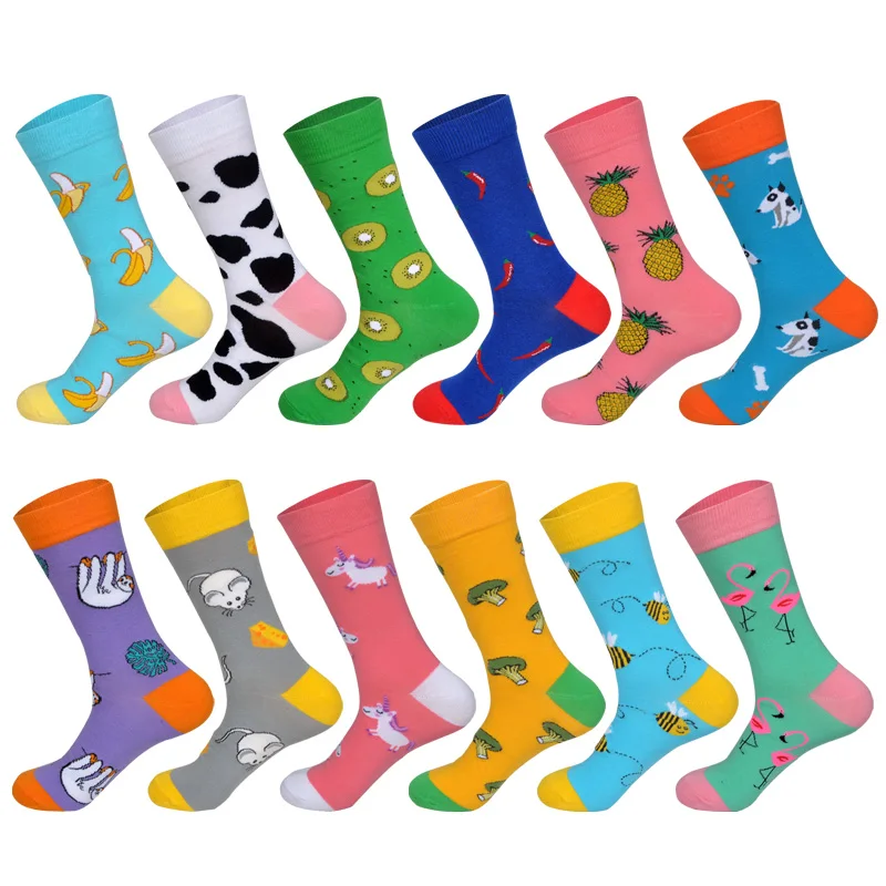 LIONZONE 12 пар/лот в стиле хип хоп Уличная Для мужчин носки десятков пакет