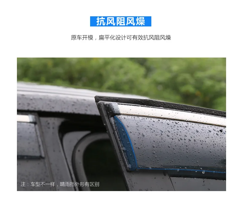 For Toyota C-HR CHR 2016 2017 ABS Plastic Window Visors Awnings Rain Sun Deflector Guard Vent Covers Protector 4Pcs Car Styling |