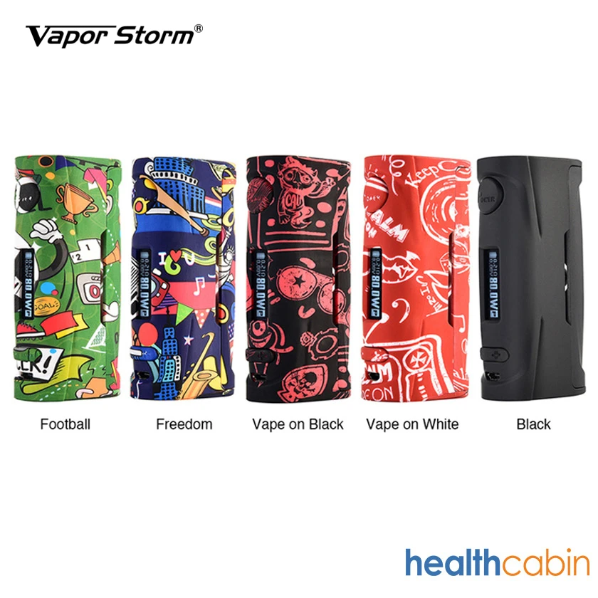 Оригинал 80 Вт Vapor Storm Пума-ребенок шаблон TC коробка мод 510 электронная сигарета Vape