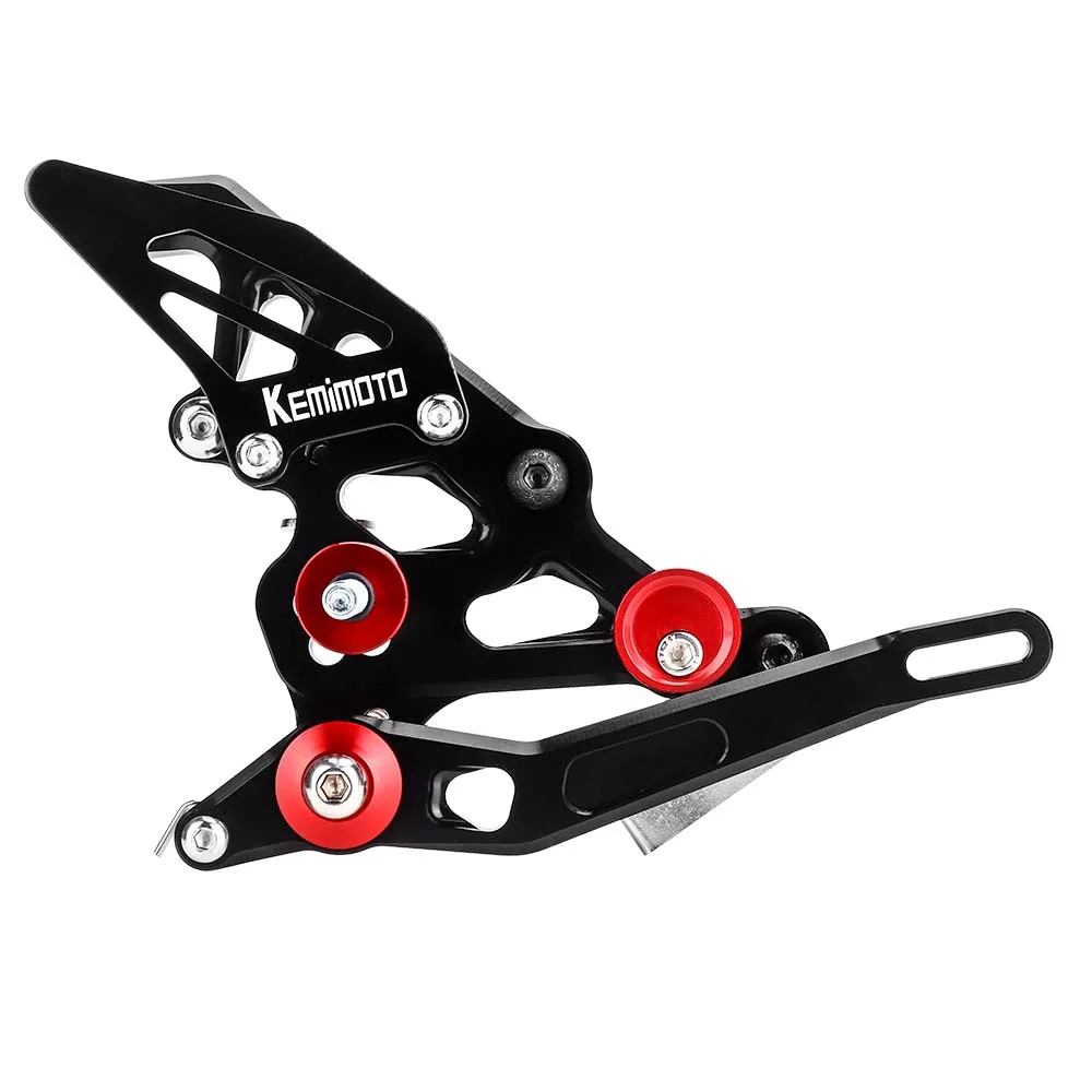 KEMiMOTO регулируемый задний комплект с ЧПУ Rearsets Подножка для YAMAHA MT 07 FZ07 MT07 FZ 2014 2015