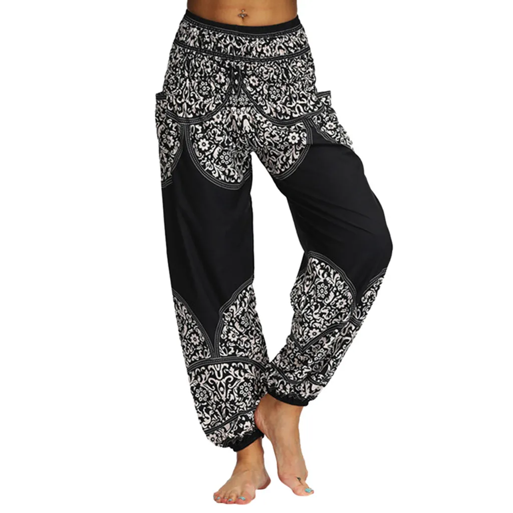 Повседневные женские штаны-шаровары; pantalones mujer pantalones de mujer; уличная одежда; коллекция года; свободные хиппи-мешковатые Boho Aladdin брюки; Z4