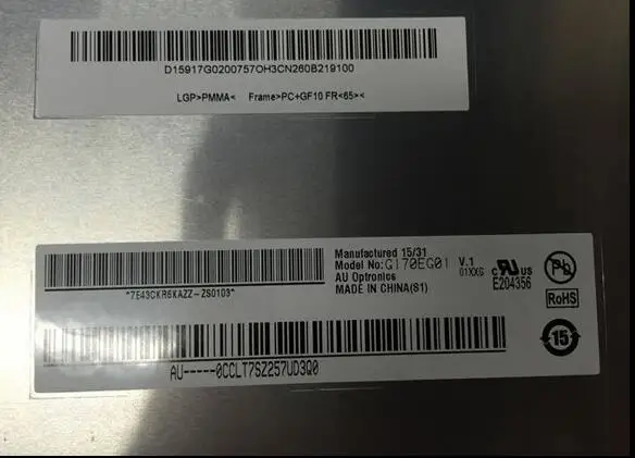 17 дюймов G170EG01 V1 Промышленный экран V.1 дисплей LVDS двухканальный|Экраны| |