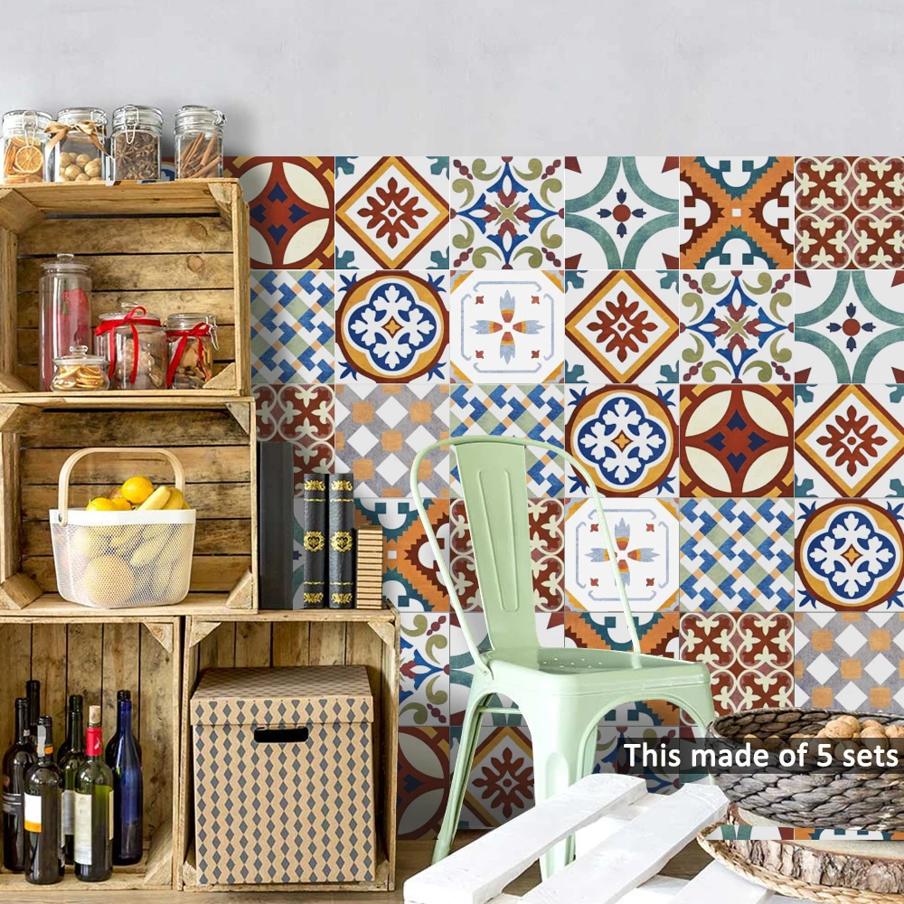 3D Наклейка на стену для гостиной кухни ванной Splashback виниловые наклейки