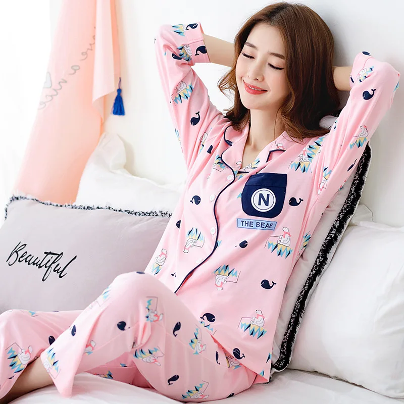 JINUO/Лидер продаж женские пижамные комплекты на осень и зиму мягкий домашний