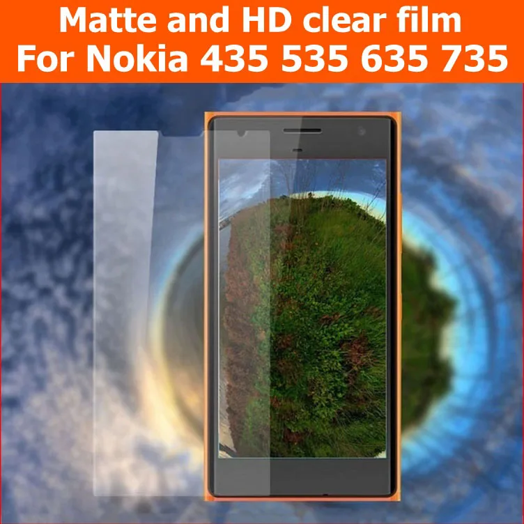 Защита экрана HD прозрачная глянцевая пленка для Microsoft lumia 435 535 Антибликовая