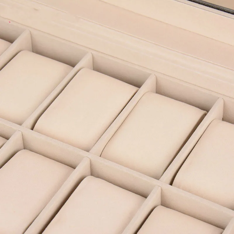 

24 watch counter display storage box pu leather watch flip jewelry box drawer organizer (Without watch) ZP0114956