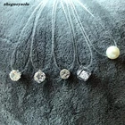 Женское Ожерелье с искусственным жемчугом и цирконом