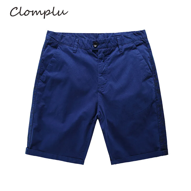 

Clomplu 2019 Shorts Men Slim Fit Mens Casual Shorts Cotton Breathable Solid Shorts Plus Size 28-36 Summer Clothes Cargo Style