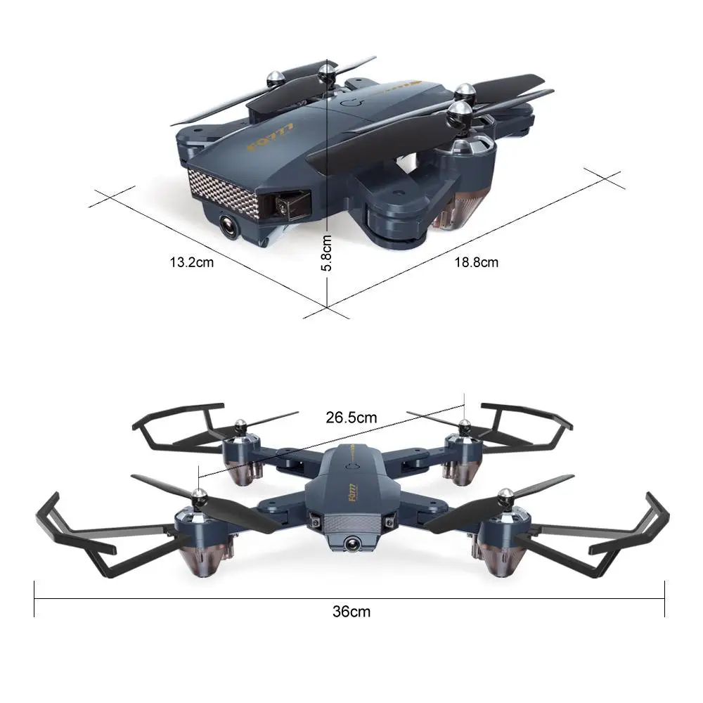 LeadingStar FQ777 FQ35 Wi Fi FPV Дрон с 720P HD Камера режим удержания высоты складной RC