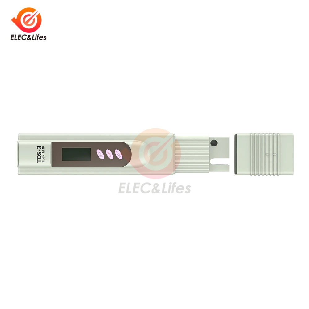 Цифровой TDS-измеритель 2 в 1 тестер температуры и чистоты воды TDS-3 термометр