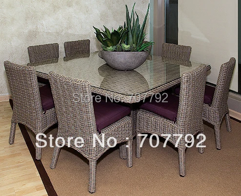 Новый квадратный обеденный стол и обеденные стулья без подлокотников | Мебель