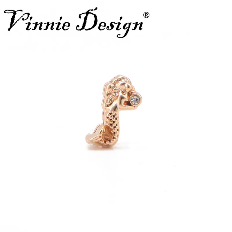 Винни Дизайн ювелирные изделия Русалка Слайд Подвески для Обёрточная бумага