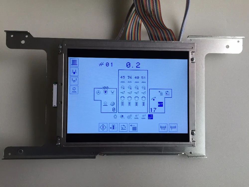

00.785.0353 CP-tronic LCD Display Module with holder and DNK board for Heidelberg printing press Compatible New