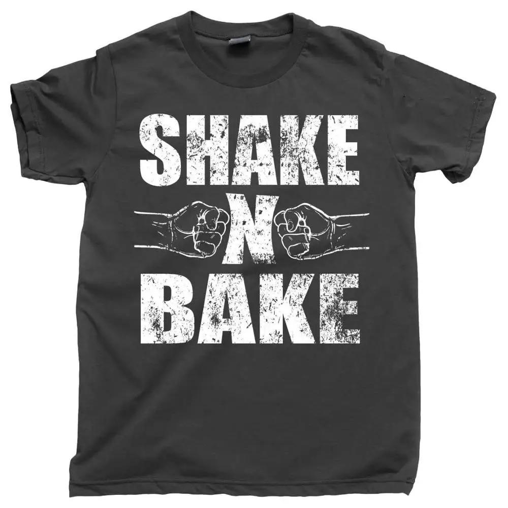 Мужская футболка с надписью Shake and Bake Talladega Nights: The Ballad of Ricky Bobby Movie Usa Однотонная 2019 |