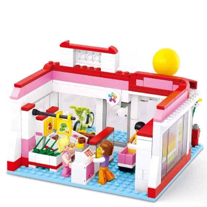289 шт. детские строительные блоки игрушки Совместимые с LEGO friend city girls Dream supermarket