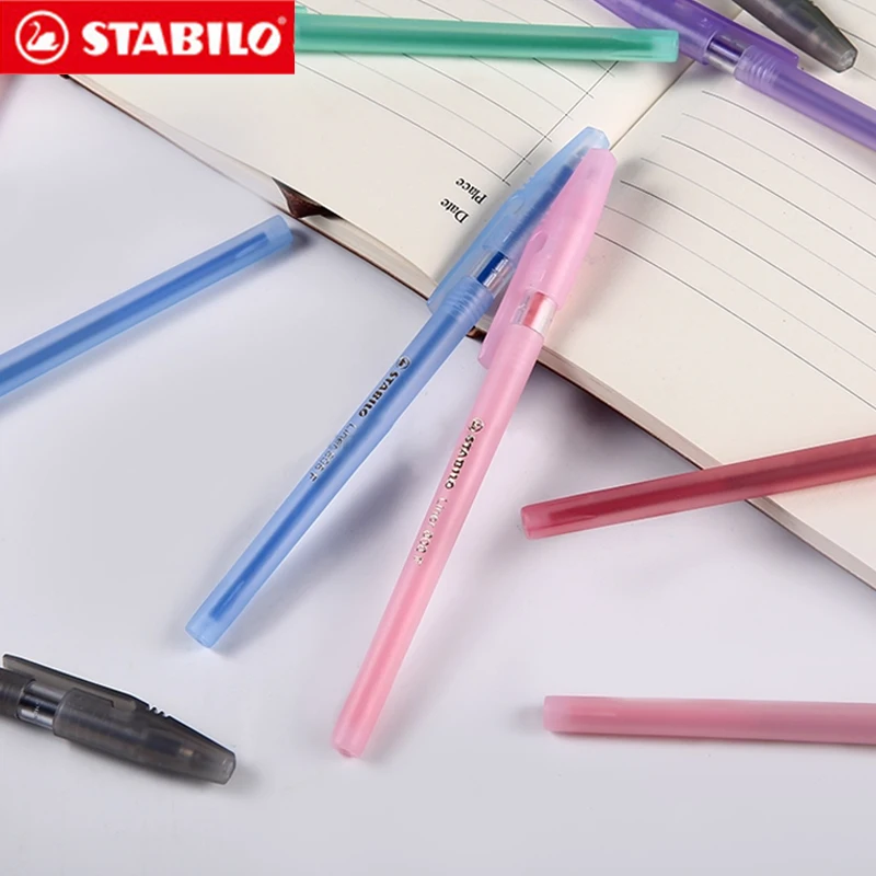 Шариковая Ручка Stabilo 808 6 шт./лот гладкая Антистатическая цветная ручка перо из