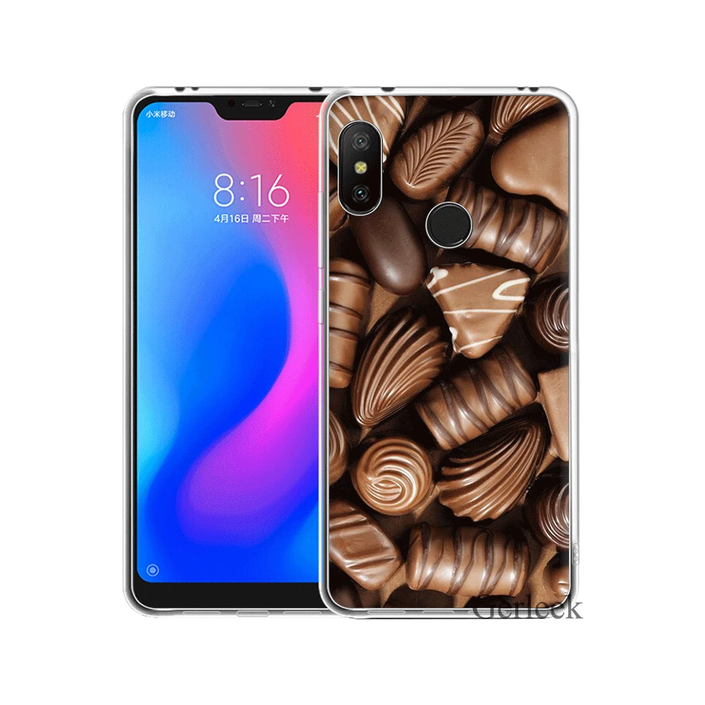 Жесткий чехол Desxz Chocolate для Xiaomi Mi A2 A1 5X6X6 8 9 9se 5 5S MAX 3 Lite | Мобильные телефоны и