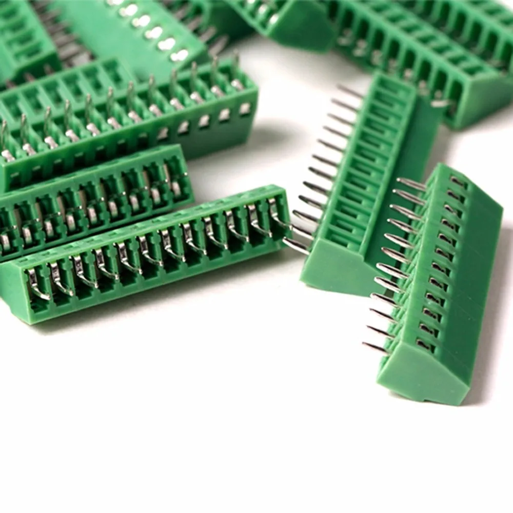 50 Pack 12 полюсов 2 54 мм шаг PCB винтовой клеммный блок 150В 6А CE Rohs ELT128 2.54 12P Бесплатная