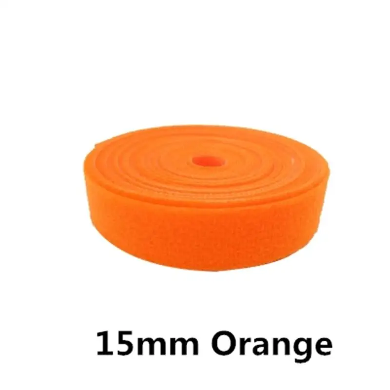 Orange 1.5cm X 3M Волшебная Стикеры NylonHooks петли клейкая крепежная лента к спине Self швейные принадлежности "сделай сам" аксессуары лента-липучка «Magic Tape» 3 м 15/20 мм - Цвет: Orange 1.5cm X 3M