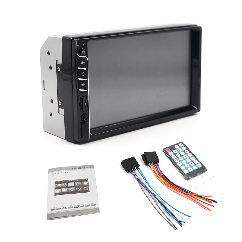 Carsanbo USB TF FM AUX сенсорный экран автомобильное стерео радио 2 DIN MP5 плеер для камеры