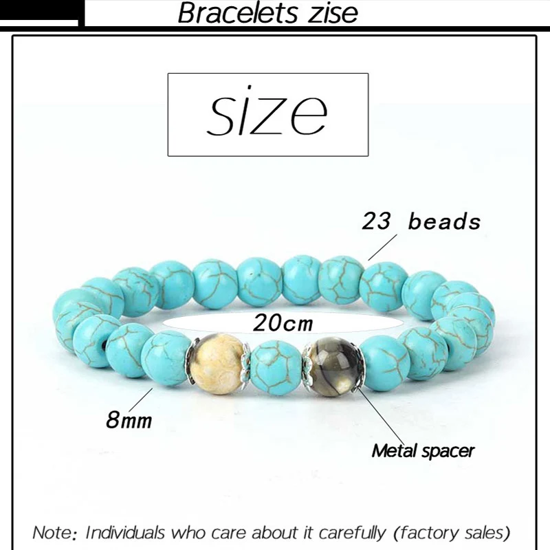 High Quality Natural Stone Bracelet Black Lava Scrub Beaded Bracelets Men Handmade For Women Prayer Elastic Rope Couple Jewelry | Украшения