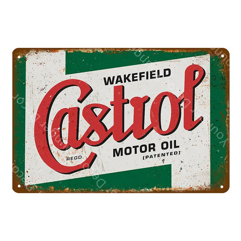 Wakefield Castrol Motor Oil металлические жестяные знаки настенный плакат винтажный