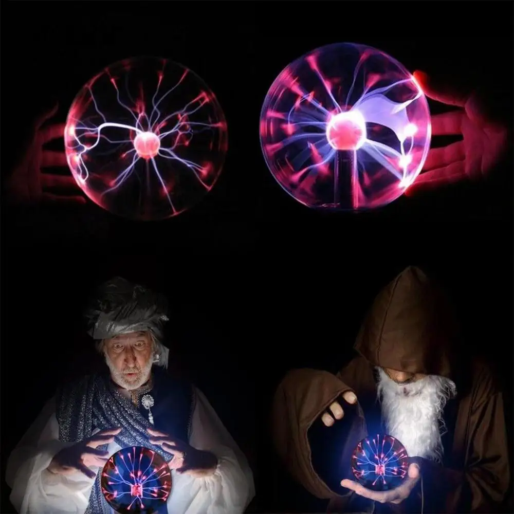 Magic Light Creative Beautiful Strange Plasma Ball 4 Inch Crystal Lightning Sphere Lamp Globe Decor | Лампы и освещение