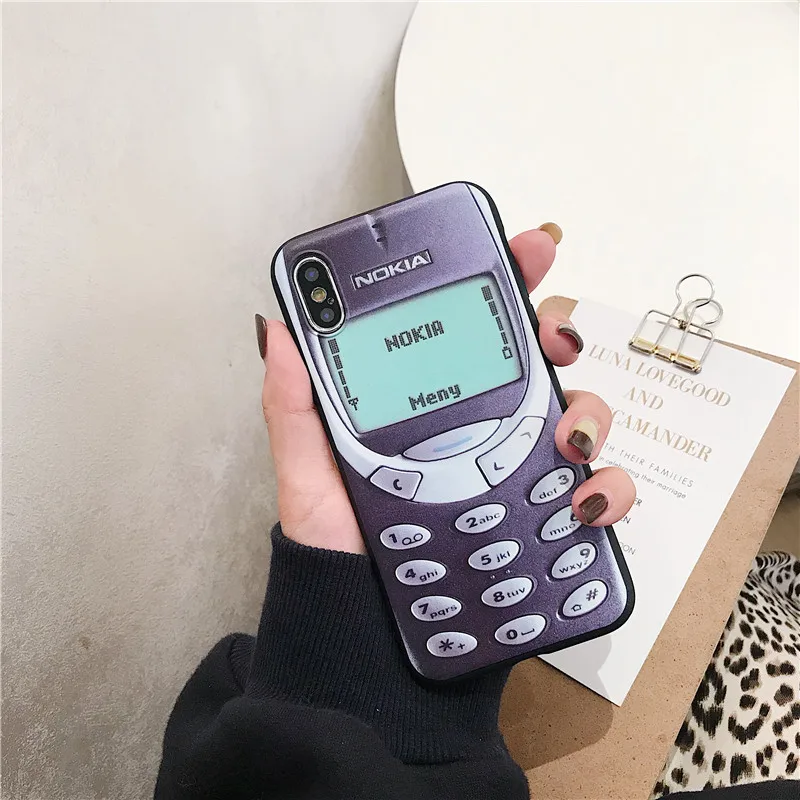 1 Чехол для телефона для IPhone 11 Pro X XS Max XR 6 6S 7 8 Plus Ретро Силиконовый противоударный чехол TPU мягкий чехол для телефона Nokia - Цвет: 1