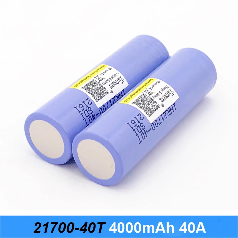 Батарея для 21700 40T 4000mah 30a батарея электрической сигареты и отвертки электрический