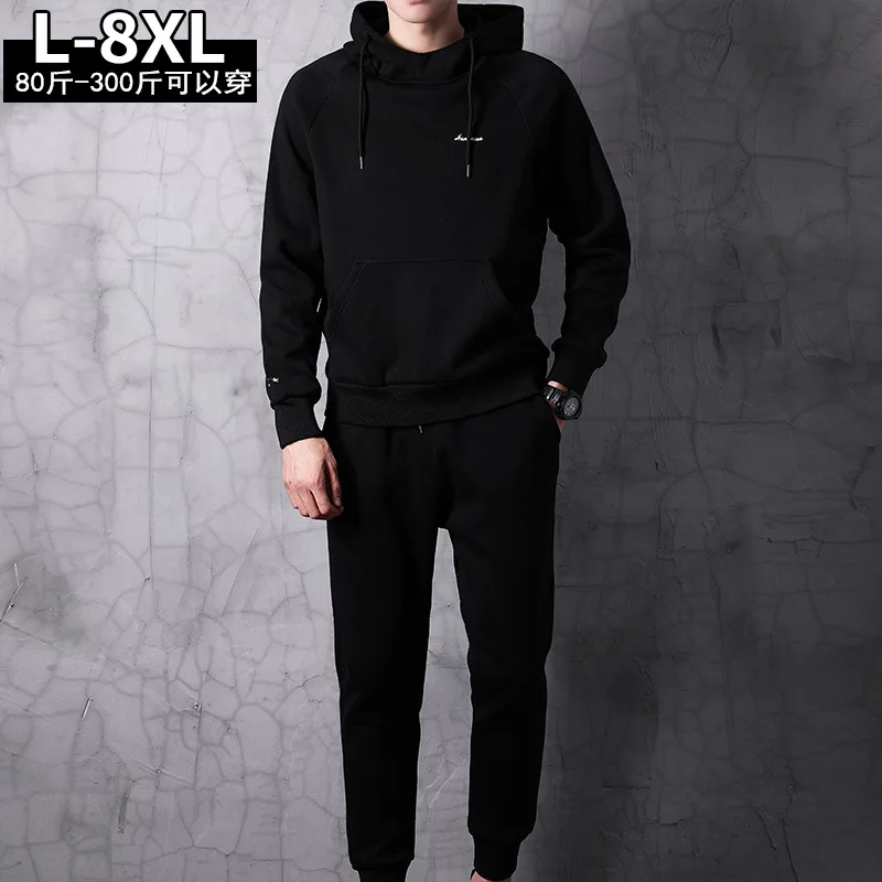 Большой размер 4XL 5XL 6XL 7XL 8XL большой спортивные костюмы для мужчин спортивная