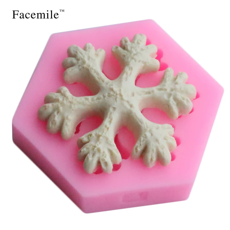 Facemile Рождественская форма снежинки силиконовые инструменты для торта мыла