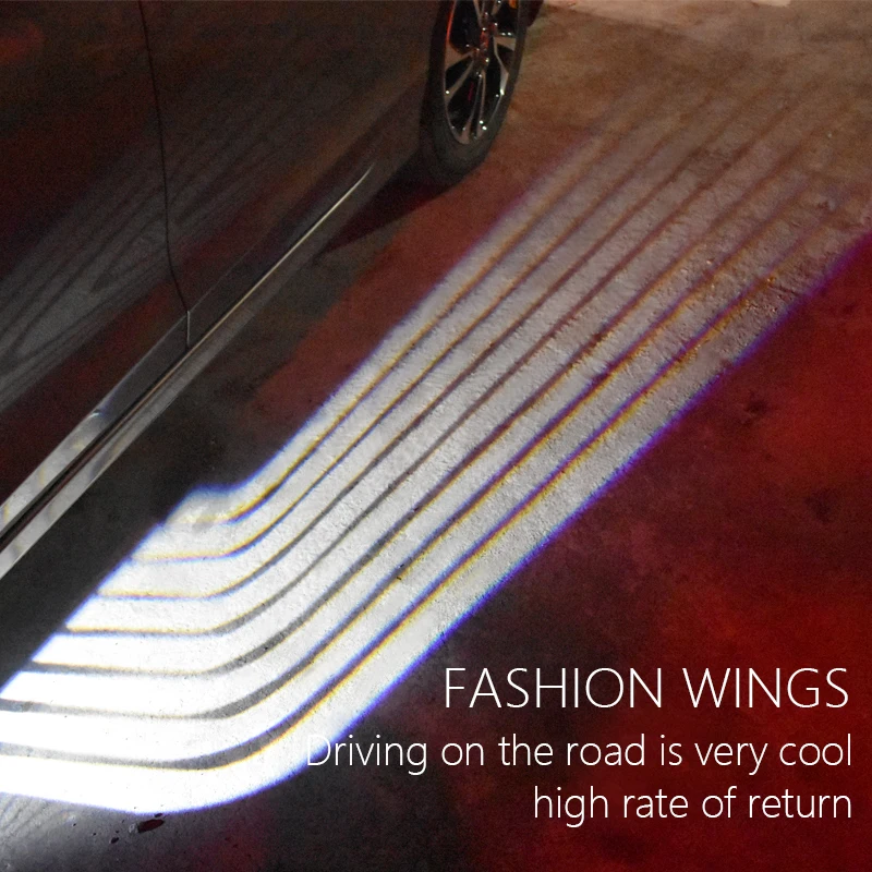 

LED Welcome Lamp Angel Wings Light Projector Ghost Shadow Puddle For All Cars and Motorcycles