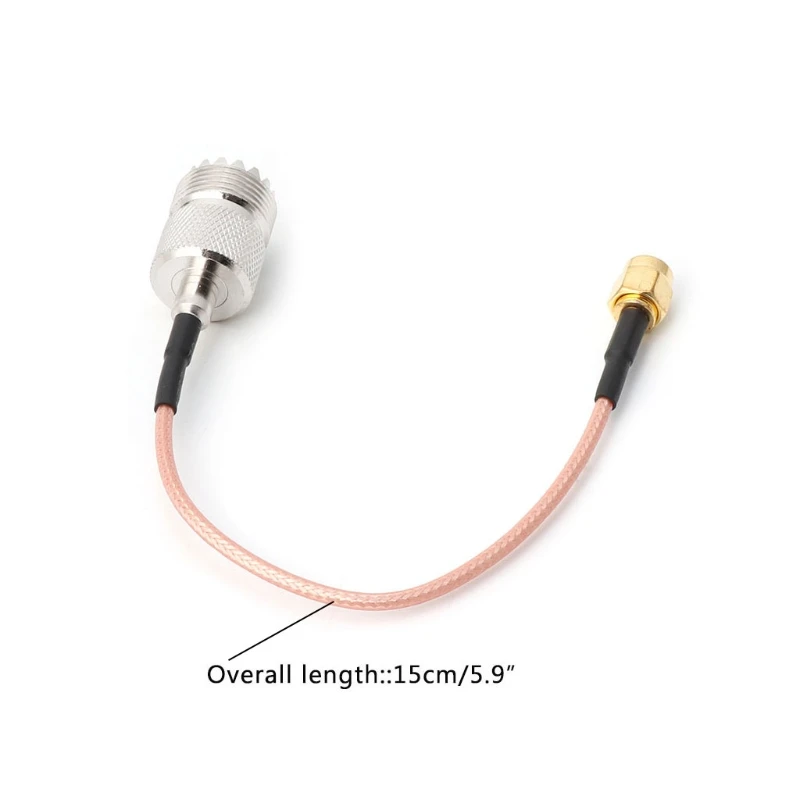 Кабель RG316 с перемычкой UHF SO239 Female PL259 на SMA Male обжимной адаптер | Обустройство дома