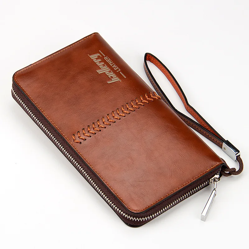 Baellerry вместительные мужские кошельки Длинный кошелек карман для сотового