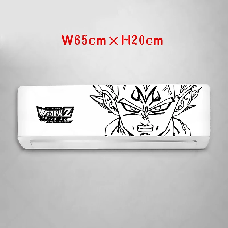 6black F Dragon Ball Vegeta кондиционер стикер Наруто мультфильм стикер стены вешалка-наклейка украшение для спальни обои - Цвет: 6black F