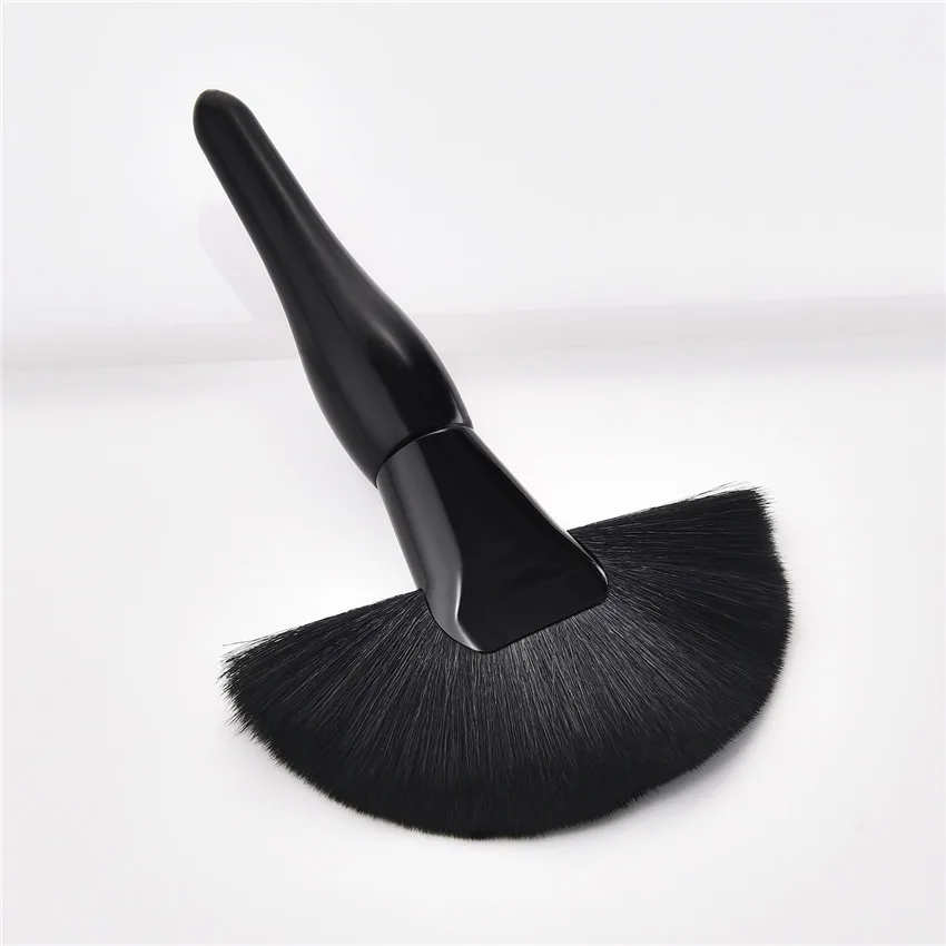 SAIANTTH Single black large fan pregnant belly makeup brushes goat hair pincel maquiagem high quality pinceaux maquillage beauty | Красота и