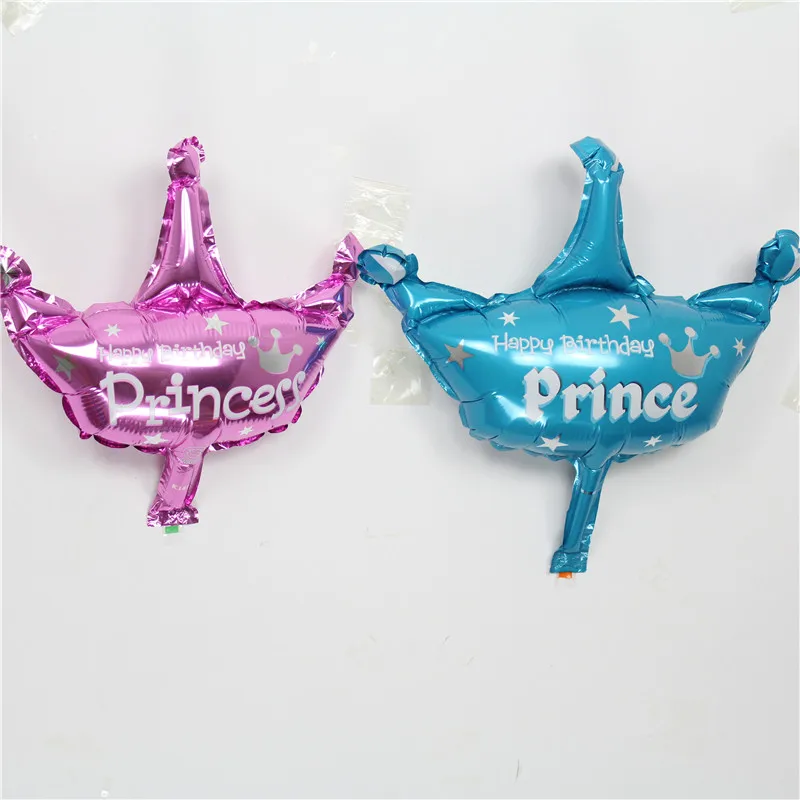 1 шт. мини воздушный шар корона принцессы/принца фольга шарики для дня рождения
