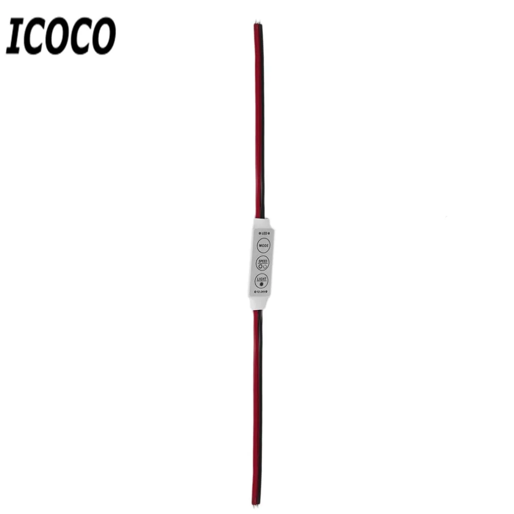 ICOCO 1 шт. высокое качество Лидер продаж мини RGB контроллер диммер переключатель