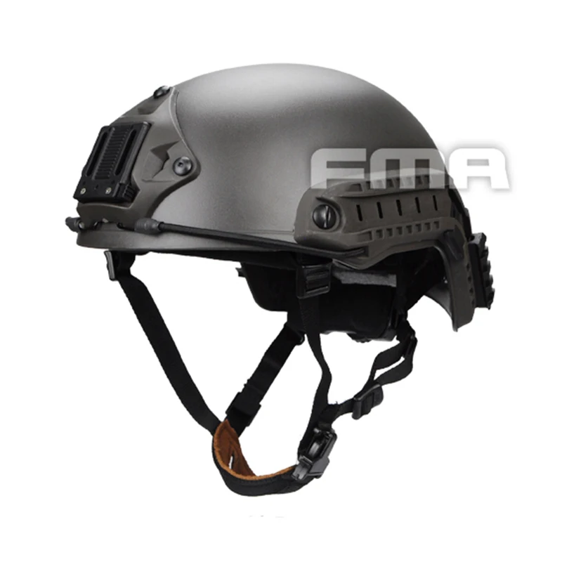 Баллистический шлем тактический для страйкбола пейнтбола АБС пластик серый