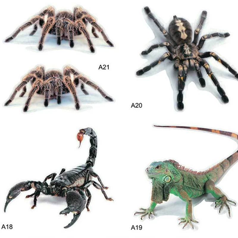 3D Car Sticker Animals Bumper Spider Gecko Scorpions For Hyundai ix35 iX45 iX25 i20 i30 Sonata Verna Solaris Elantra Accent | Автомобили и