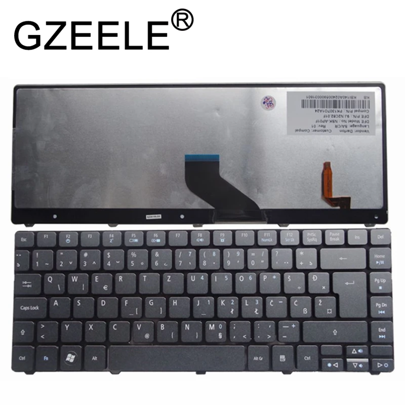 Новая словенская хорватская клавиатура GZEELE с подсветкой SA / CR для Acer Aspire 4736G 4738ZG 4746