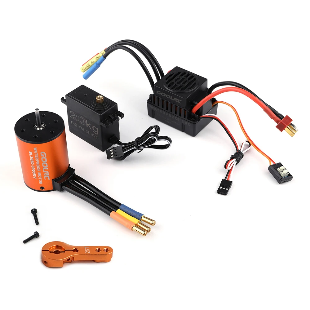 Высококачественный GoolRC 1:10 комбинированный набор 3650 3900KV двигатель 60 бесщеточный